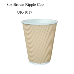 8oz Brown ripple wall 280g+250g (500 in BOX)