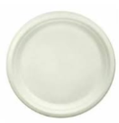 10" Round Bagasse Plates 36x10 (1 Box of 10 Packs)