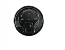 8oz black PS LID 2.5g (1000 in BOX)
